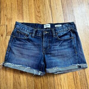 Madewell Jean Shorts Womens 26 Blue Cuffed (31x3)